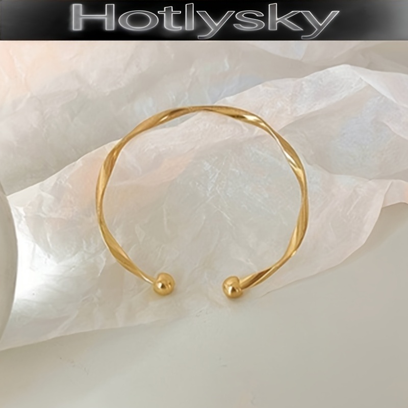 Fashion Open Bangle in Stainless Steel, Unisex Gift